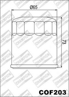 CHAMPION FILTER, OLIE OIL FILTER, COF203