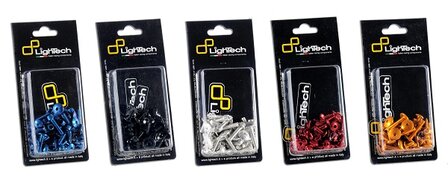 LIGHTECH Frame Screw Kit Cobalt Aluminum (27 Pieces) Yamaha Mt-09 Tracer