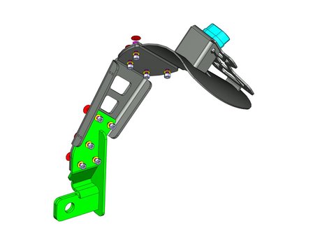 Verplaatste ACCESS DESIGN kentekenhouder  zwart  met plaat over het wiel Yamaha MT-09 Tracer