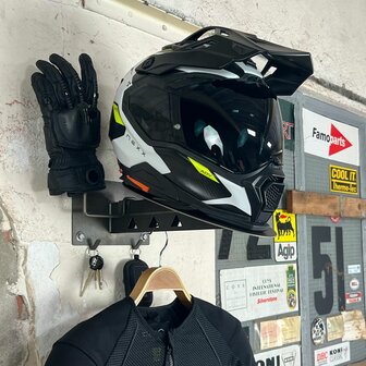 X7 helmet &amp; gear wall mount Matt Black