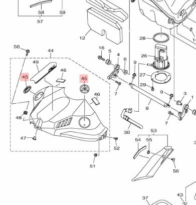 Yamaha tank embleem