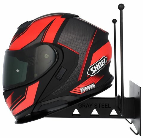 X7 helmet & gear wall mount Matt Black