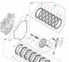 Yamaha frictieplaten set koppeling B4C-W001M-00