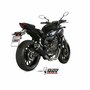 MIVV Uitlaatsysteem Delta Race High Level Black RVS MT-07 (2014 - )