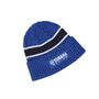 Geribde Paddock Blue beanie voor volwassenen